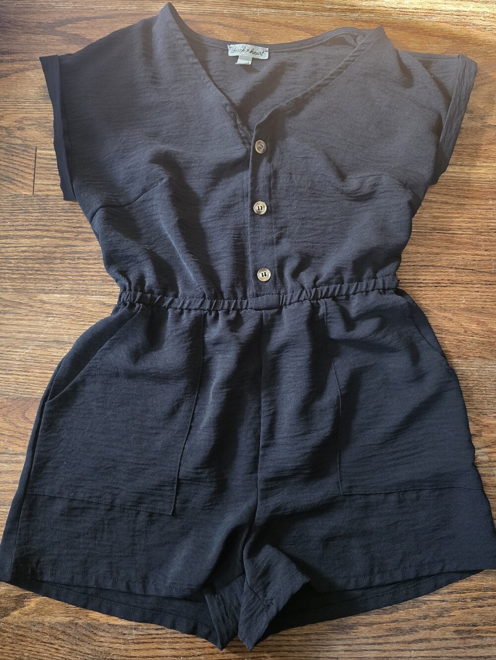 Derek Heart Black Romper